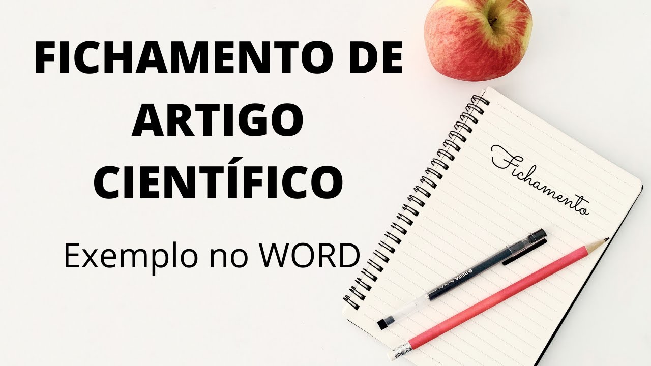 Como fazer FICHAMENTO de ARTIGO CIENTÍFICO – Exemplo com passo a passo no WORD