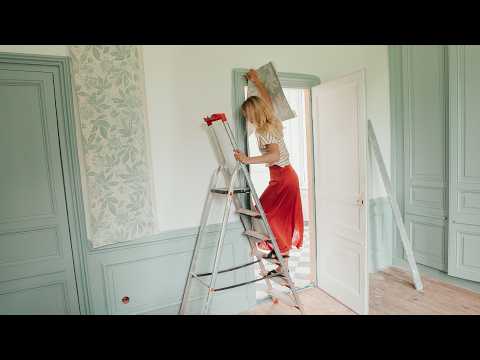 Chateau MASTER SUITE TRANSFORMATION - REVEALING the Dressing Room WALLPAPER