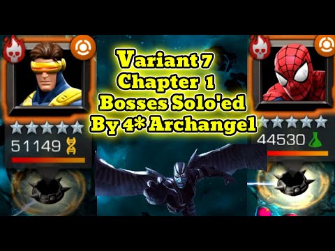 Variant 7 Chapter 1 How To Easily Solo Both Boss Fights!  | Marvel Contest Of Champions