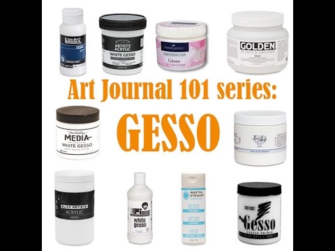 Art journal 101 - gesso
