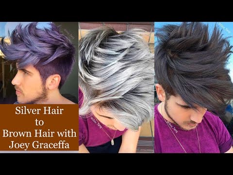 Silver Hair to Brown Hair with Joey Graceffa