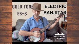 Video thumbnail for GOLD TONE EB-6 SIX STRING ELECTRIC BANJO by Bart Hyde Music