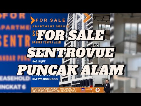 Sentrovue Puncak Alam: 3 Bilik, 842 sqft, Harga Mampu Milik RM273K!