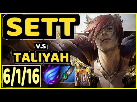 TAY (SETT) vs TALIYAH - 6/1/16 KDA JUNGLE CHALLENGER GAMEPLAY - BR
