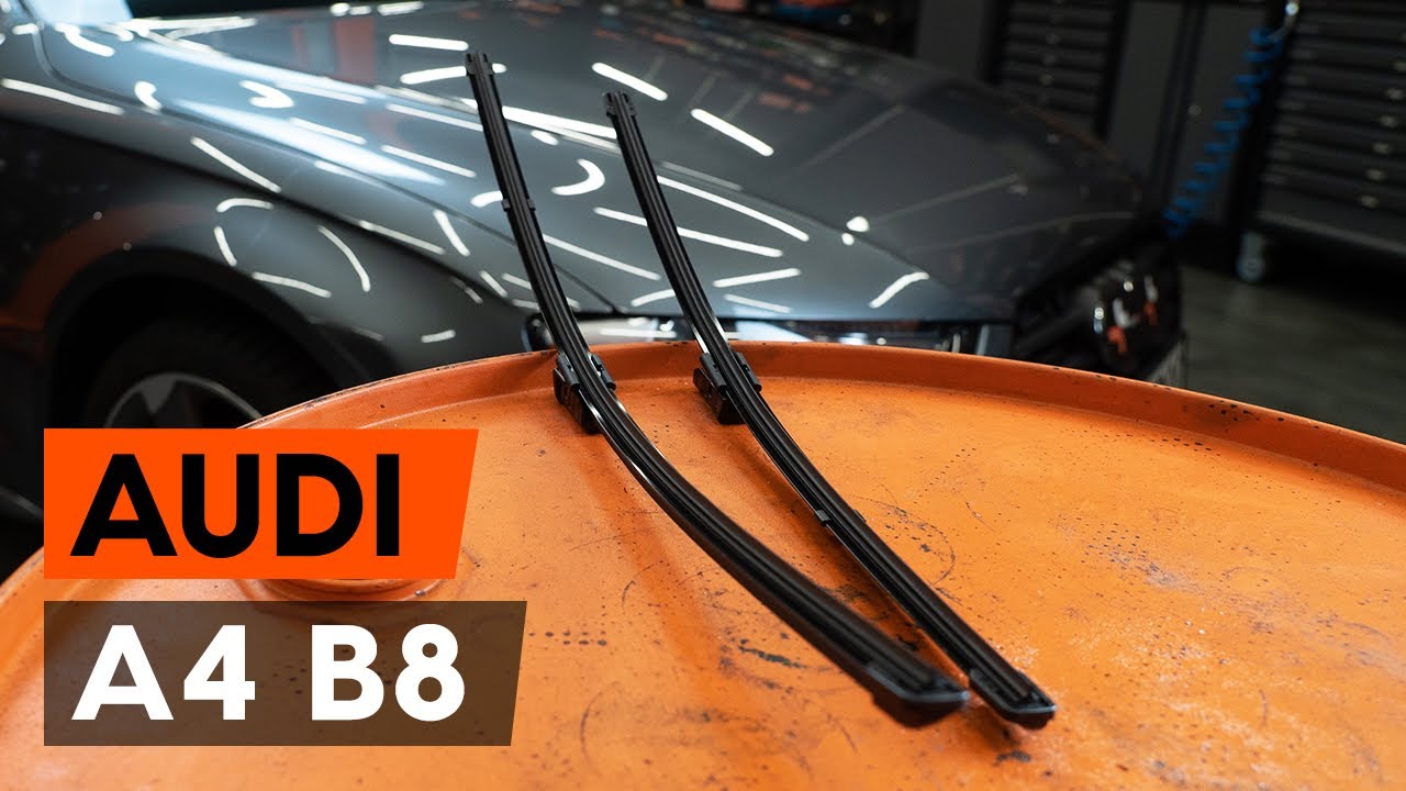 Kuidas vahetada Audi A4 B8 esi-klaasipuhastite – õpetus