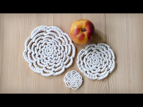 DIAMOND MESH MACRAME TABLECLOTH PATTERN TUTORIAL