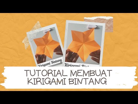 IDE DEKORASI PAUD TUTORIAL POLA KIRIGAMI BINTANG