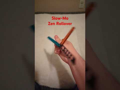 Zen Rollover SlowMo #butterflyknife #balisongtricks #balisongcommunity #balisongtutorial #blade #edc