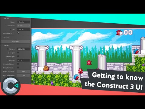 Getting to know Construct 3 | The User Interface
