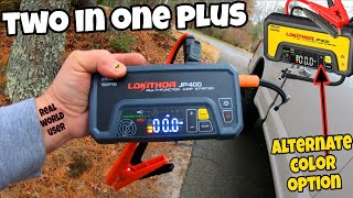 HOLIDAY or GIFT IDEA 👍 LokiThor JP400 DUAL Jump Starter and Air Compressor REAL DEAL USAGE 😜