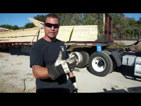 Tire repair on a semi truck (instructional)