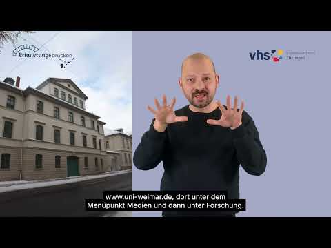 Gebärdensprache-Video "Landesamt für Rassewesen" (Erinnerungsbrücken)