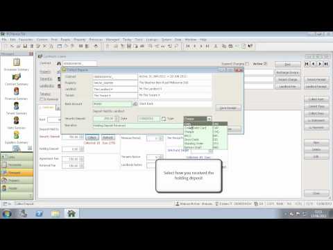 How to collect holding deposits and security deposits in management