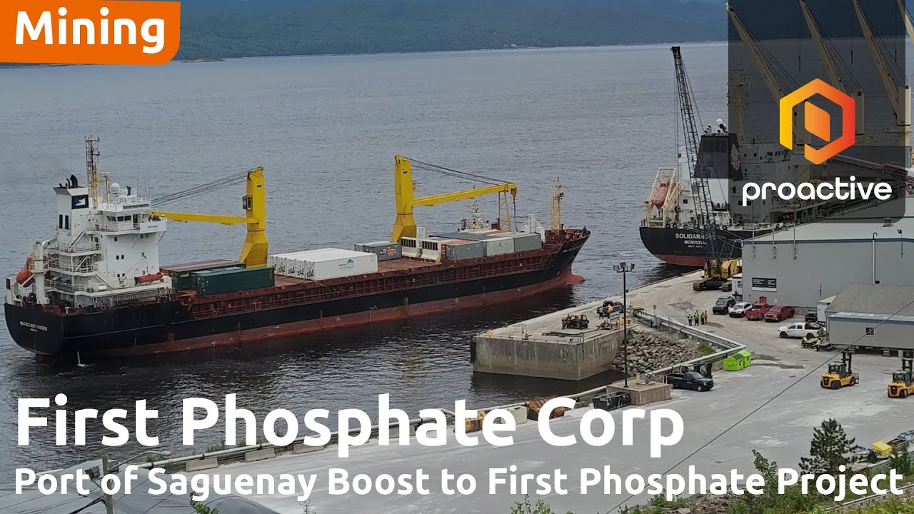 First Phosphate supports investment in second Port Saguenay Wharf to strengthen Quebec supply chain