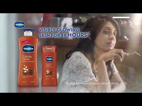 Vaseline cocoa glow body lotion, normal skin, size: 100ml
