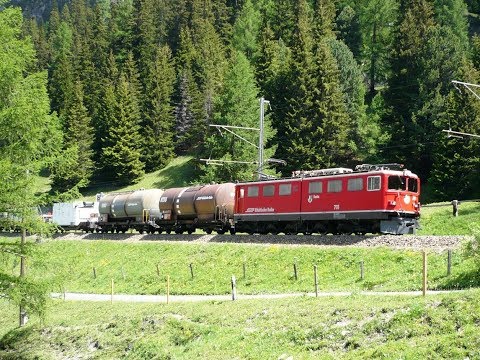 RhB Bahnlehrpfad 2014 Albulastrecke Preda Bergün