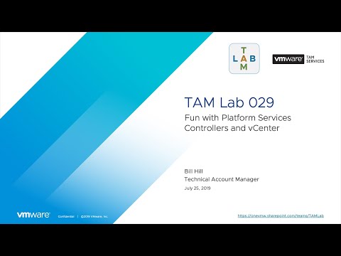 TAM Lab 029 - Fun with Platform Services Controllers and vCenter