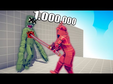 1.000.000 DAMAGE SAMURAI KATANA vs UNITS - TABS | Totally Accurate Battle Simulator 2023