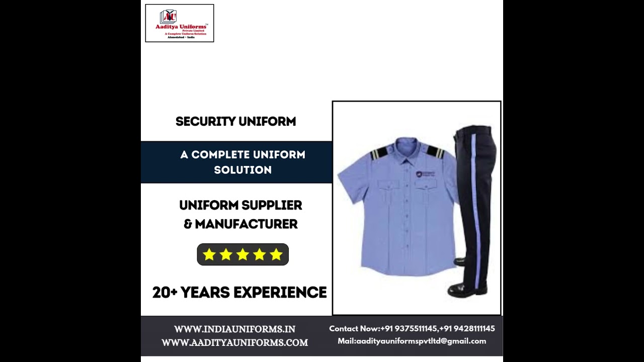 Security Uniform Available At Aaditya Uniforms
