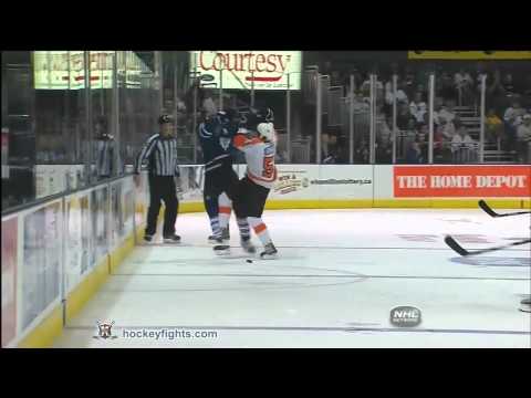 Zac Rinaldo vs Luke Schenn Sep 23 2010