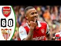 Arsenal vs Sevilla 6-0 All Goals & Extended Highlights HD