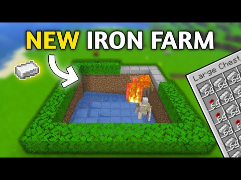 EZ Automatic Iron Farm in Minecraft Bedrock!