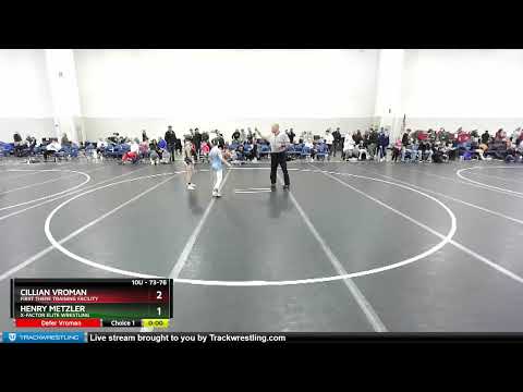 73-76 Lbs Round 4 - Henry Metzler, X-Factor Elite Wrestling Vs Cillian Vroman, First There Trainin