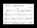 Scott Hamilton's tenor sax solo on 'September in the Rain' (Bb)