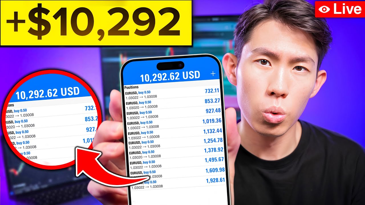 Making $10,292 LIVE Trading Forex in 1 Day (full trade breakdown)
