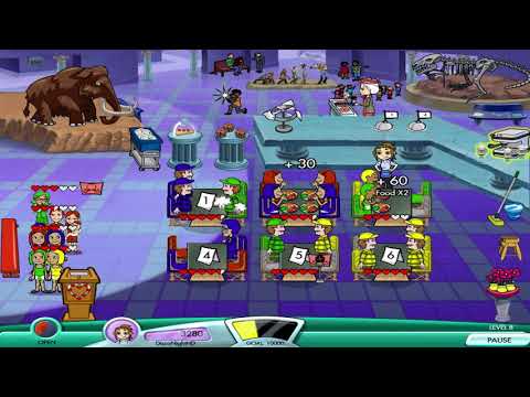 Diner Dash 4: Hometown Hero Walkthrough - Level #28 - Museum Grill - Looks Amazing