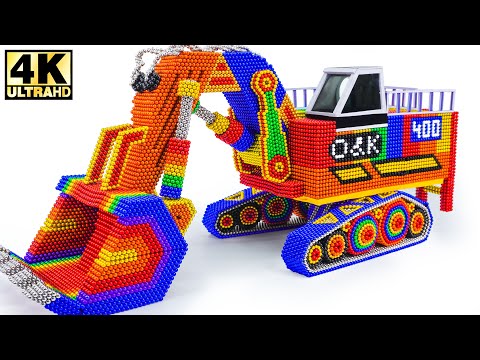DIY - Build Terex RH400 Excavator (Biggest Hydraulic Excavator In The World) from Magnetic Balls