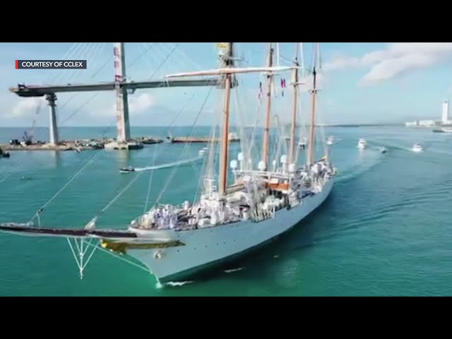 Spanish ship Elcano arrives in Cebu for 500th year of first circumnavigation