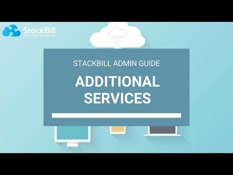 StackBill Cloud Management Portal - Configuring additional services on Stackbill