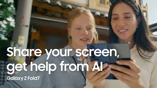  Screen share on large screen Cafe search Galaxy Z Fold7
