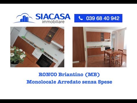 Monolocale ARREDATO senza Spese in vendita nel Comune di Ronco Briantino  - siacasagroup.com