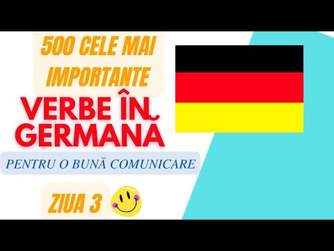 🇩🇪ÎNVAȚĂ 500 cele mai IMPORTANTE VERBE în limba GERMANĂ în 10 zile! Ziua 3 🙀 A1 A2 B1 B2