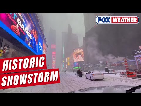 New York City Smacked By Monster Snowstorm Charging Through The Nation
