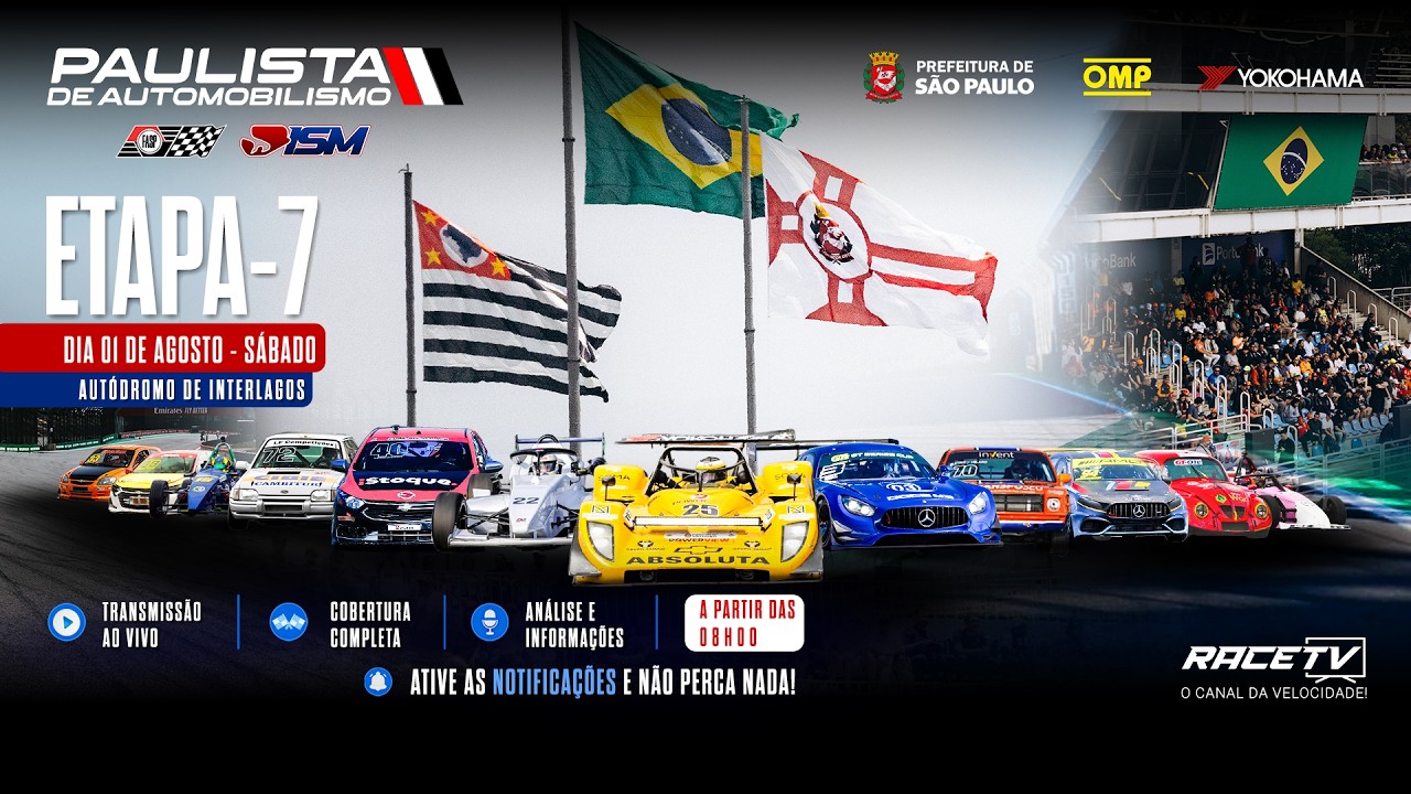 7ª ETAPA do Paulista de Automobilismo 2026 - Autódromo de Interlagos (SÁB - 01/08)