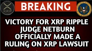 RIPPLE VS  SEC; NEW SCHEDULING ORDER ISSUED BY JUDGE SARAH NETBURN!!
