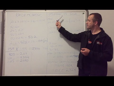 Calculating your daily energy requirements