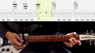 Guitar TAB : Soldier Of Love (Rhythm Guitar) - The Beatles
