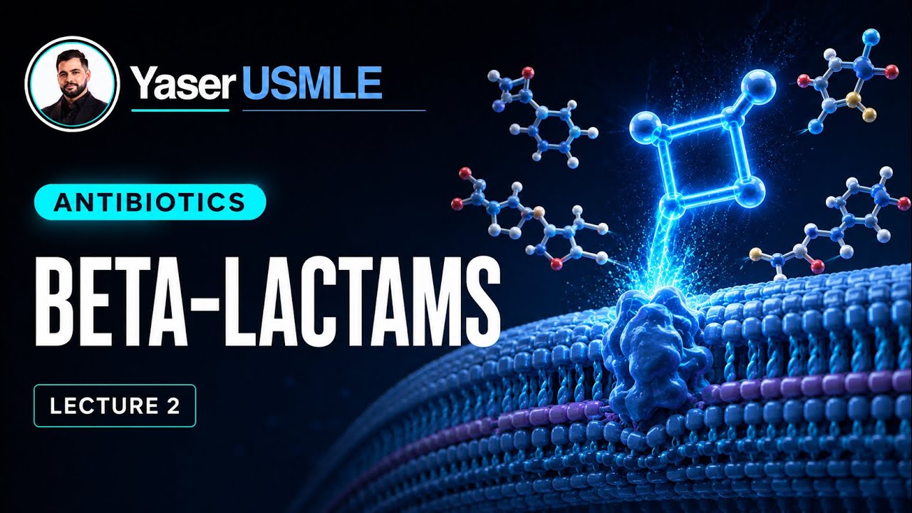 2- Beta-Lactam Antibiotics | Cephalosporins, Carbapenems & Monobactams | Dr Yaser USMLE 