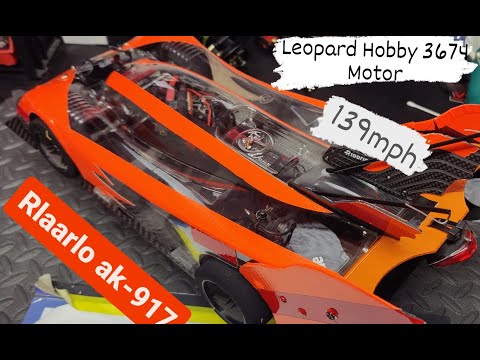 Rlaarlo AK-917 139mph midnight run with a Leopard Hobby 3674 2650kv motor! @Rlaarlo