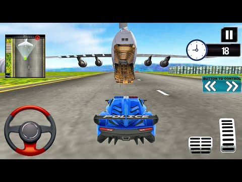 Transporting US Police Car in Cargo Plane - Police Car Transporter 2022 - Android Gameplay