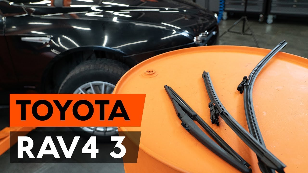 Kako zamenjati avtodel brisalce spredaj na avtu Toyota RAV4 III – vodnik menjave