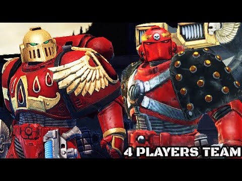 BLOOD ANGELS SQUAD: 4 Astartes vs Legion of Chaos! - Warhammer 40K: Space Marine, Augmented Mod