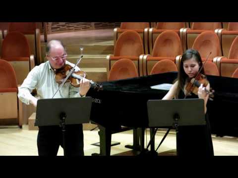 David Taylor and Clarissa Bevilacqua duet - 1734 Stradivari and Guarneri del Gesù violins