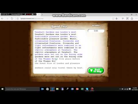 Online Typing Tournament