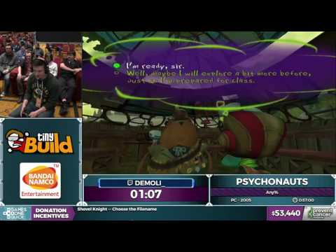 Psychonauts by demoli in 53:32 - AGDQ 2017 - Part 4