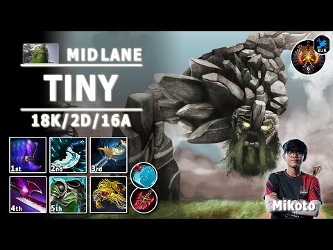 Tiny Mid Lane | 7.33b | Mikoto Pos 2 Tiny Play | Dota 2 Immortal Gameplay
